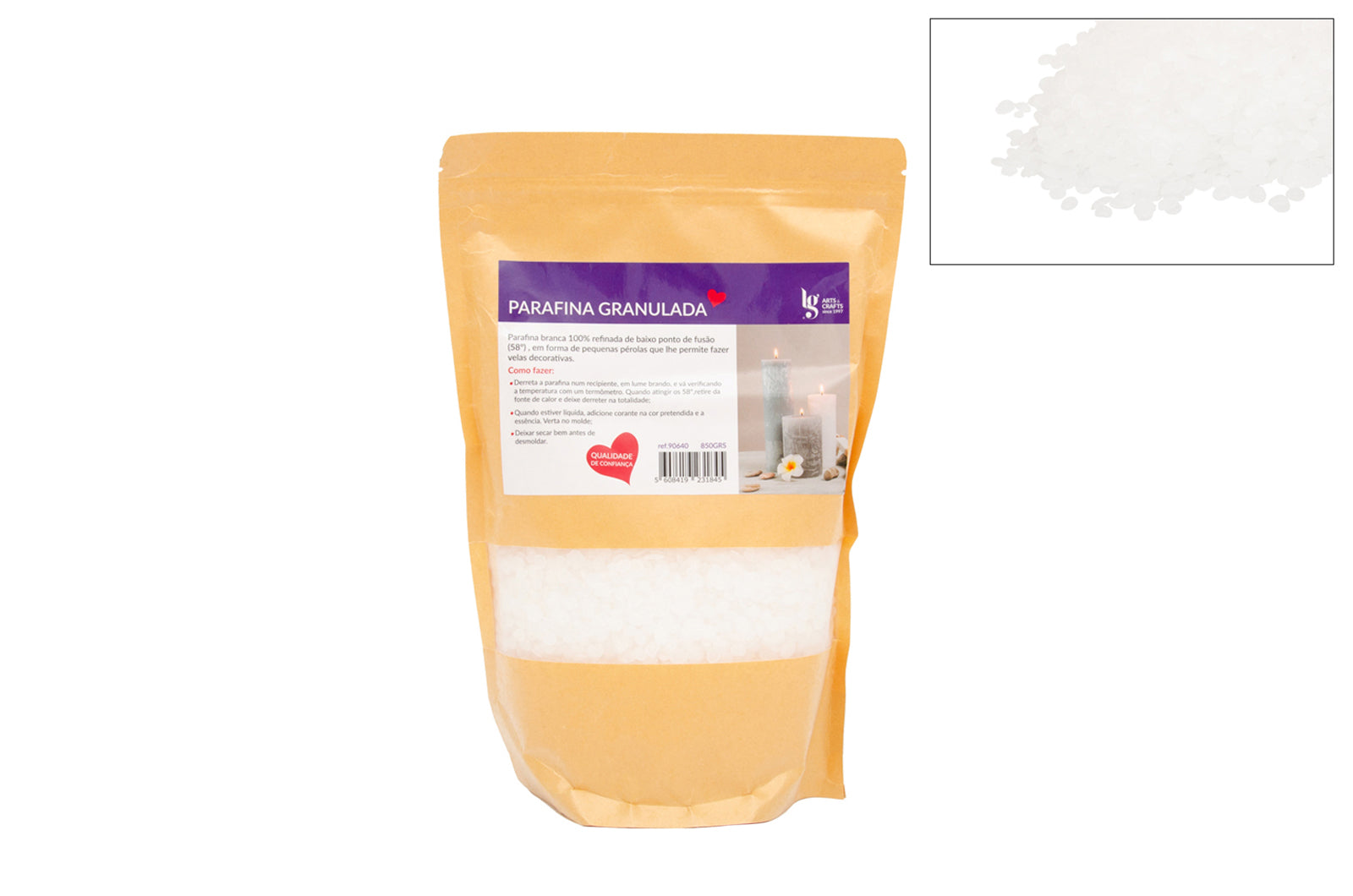 Parafina Granulada 58-60º 850grs