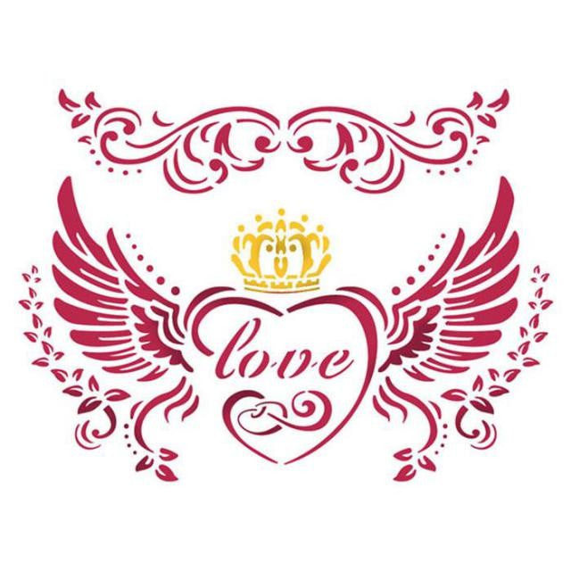 Stencil Love 15X20