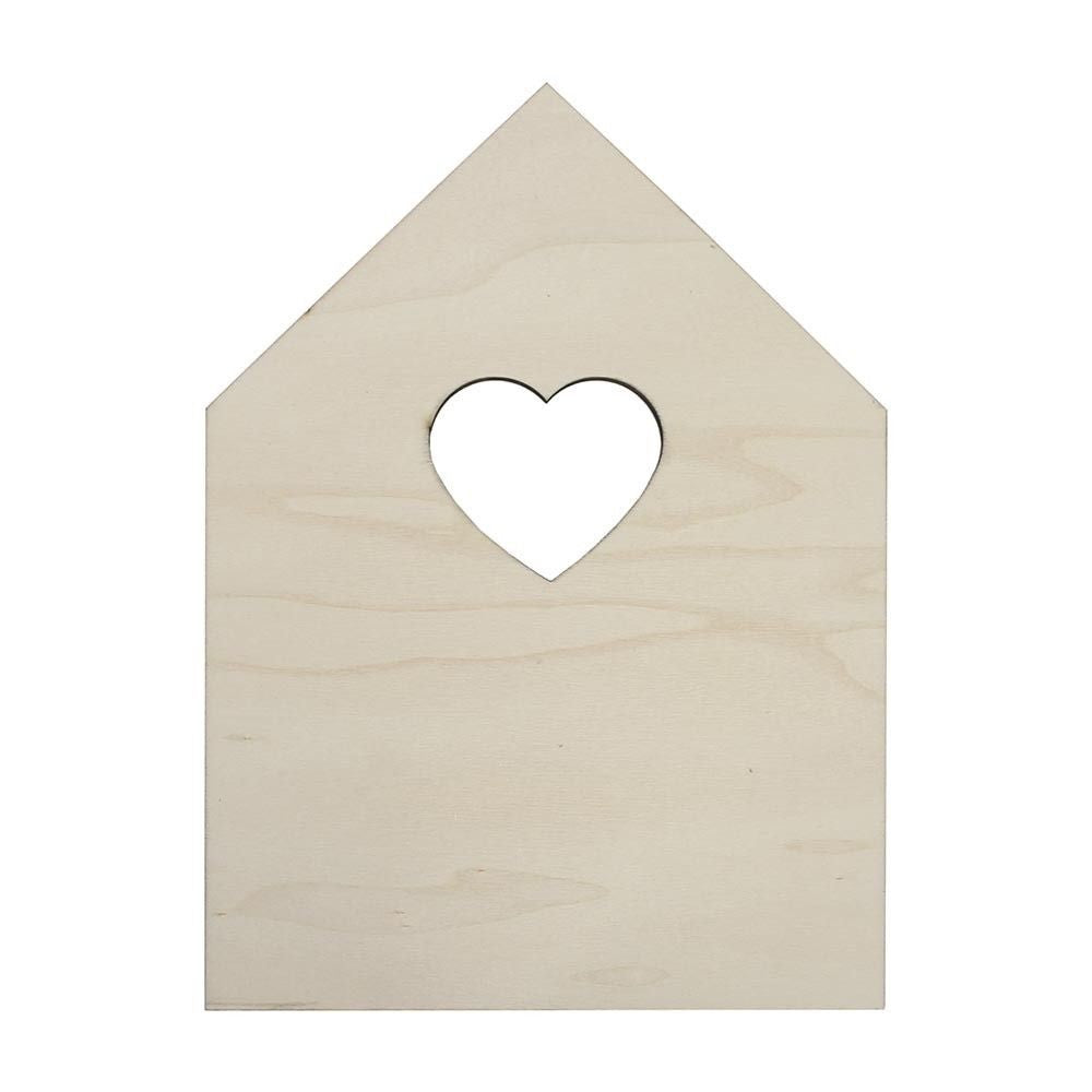 Tag Ventana Corazón Madera