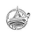 Rub-On Transfer Torre Eiffel
