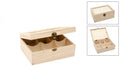 Caja Té 6Divisiones 22.5X16.5X8.7Cm Tapa Cristal