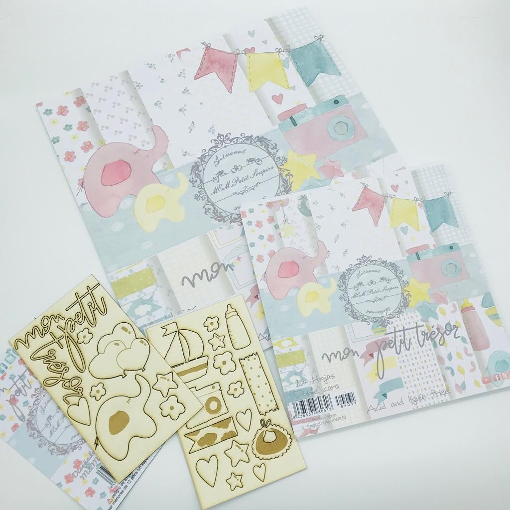 Chipboard Baby, Barquito Mon Petit Tresor