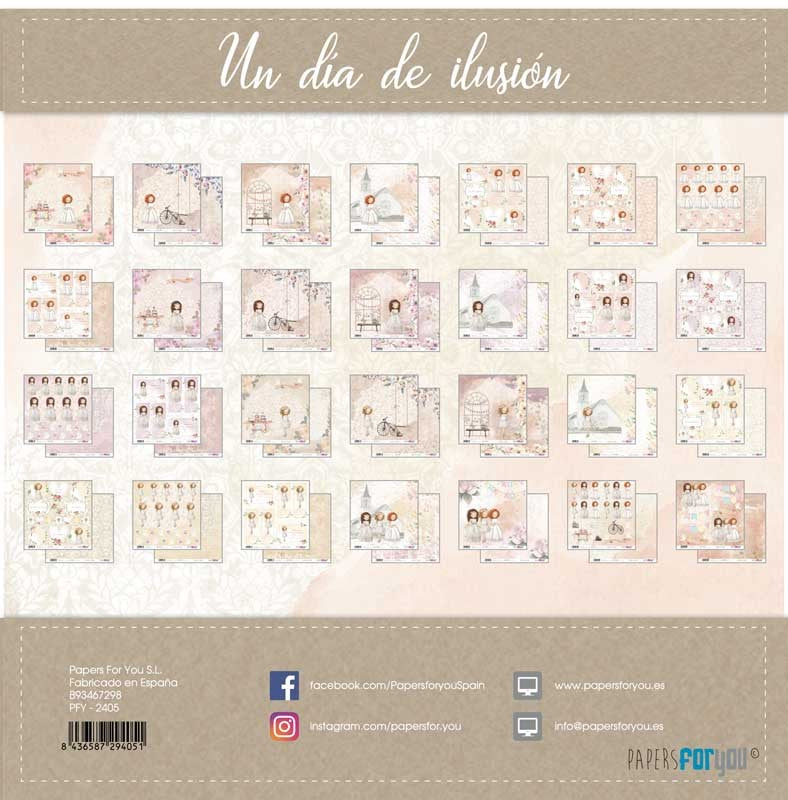 Block 30X30 Comunión Niña Surtidos