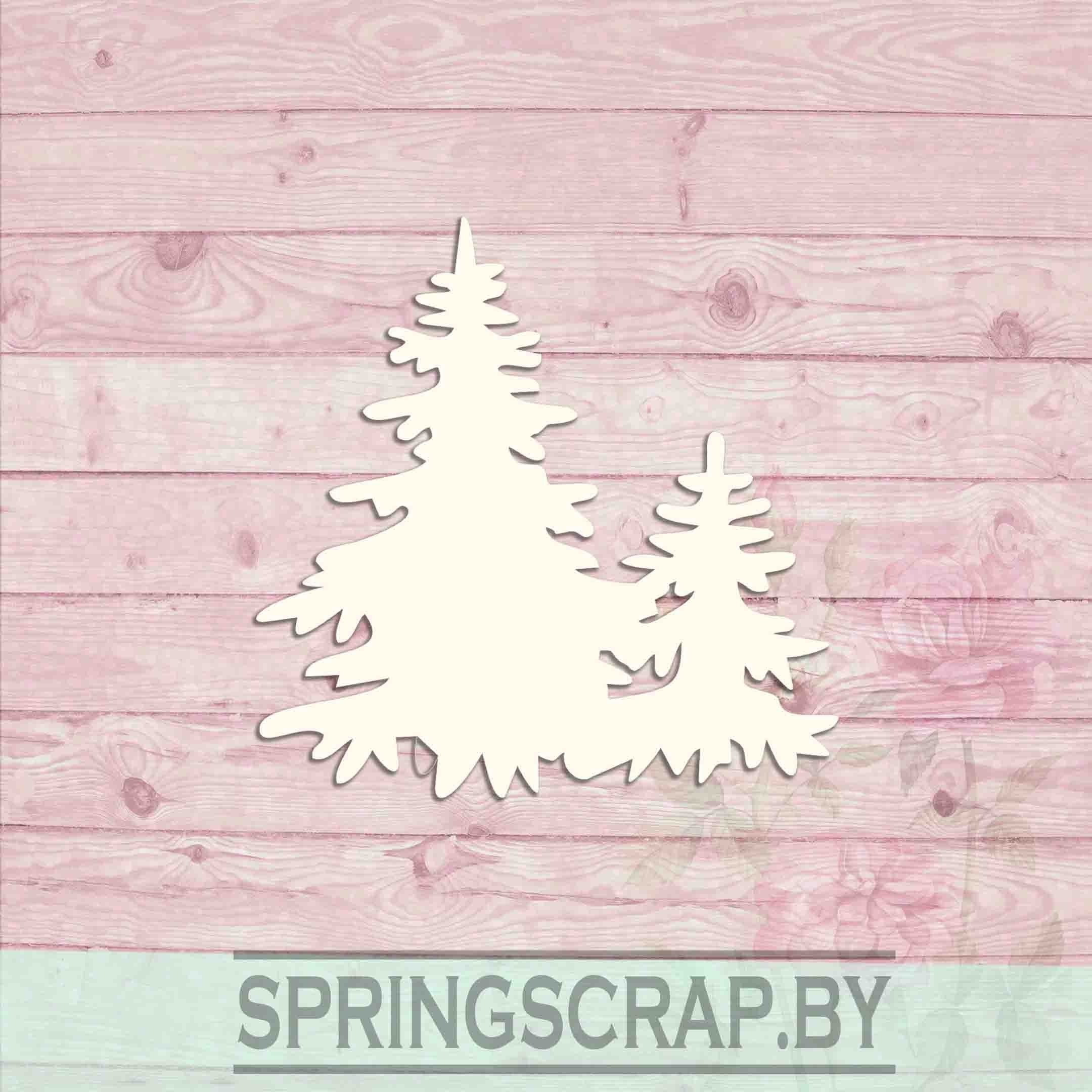 Chipboard Arboles Navidad