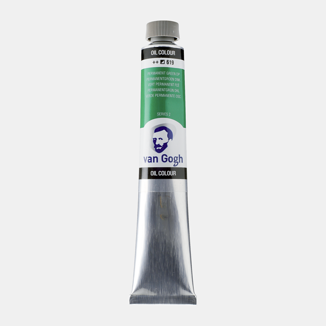 Oleo Van Gogh color 619 verde Permanente oscuro 60 ml