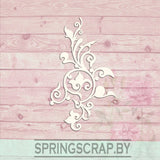Chipboard Cenefa Con Ramas
