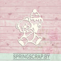 Chipboard Oso Con Helado