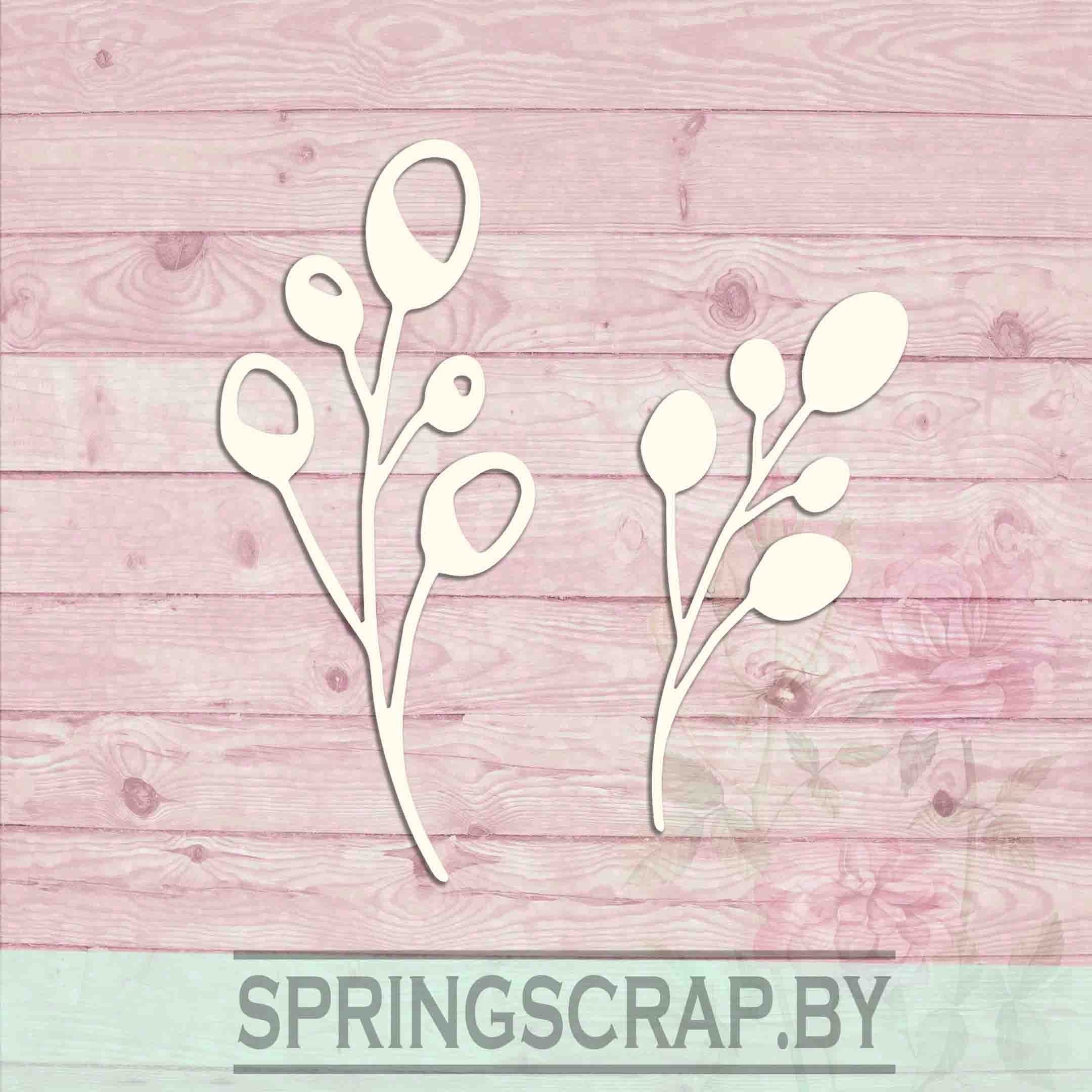 Chipboard Ramita Decorativa