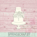 Chipboard Pastel Tarta De Novios