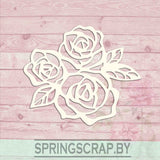 Chipboard Flor De Rosa