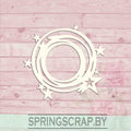 Chipboard Marco Circular Estrellado