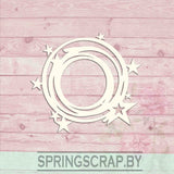 Chipboard Marco Circular Estrellado