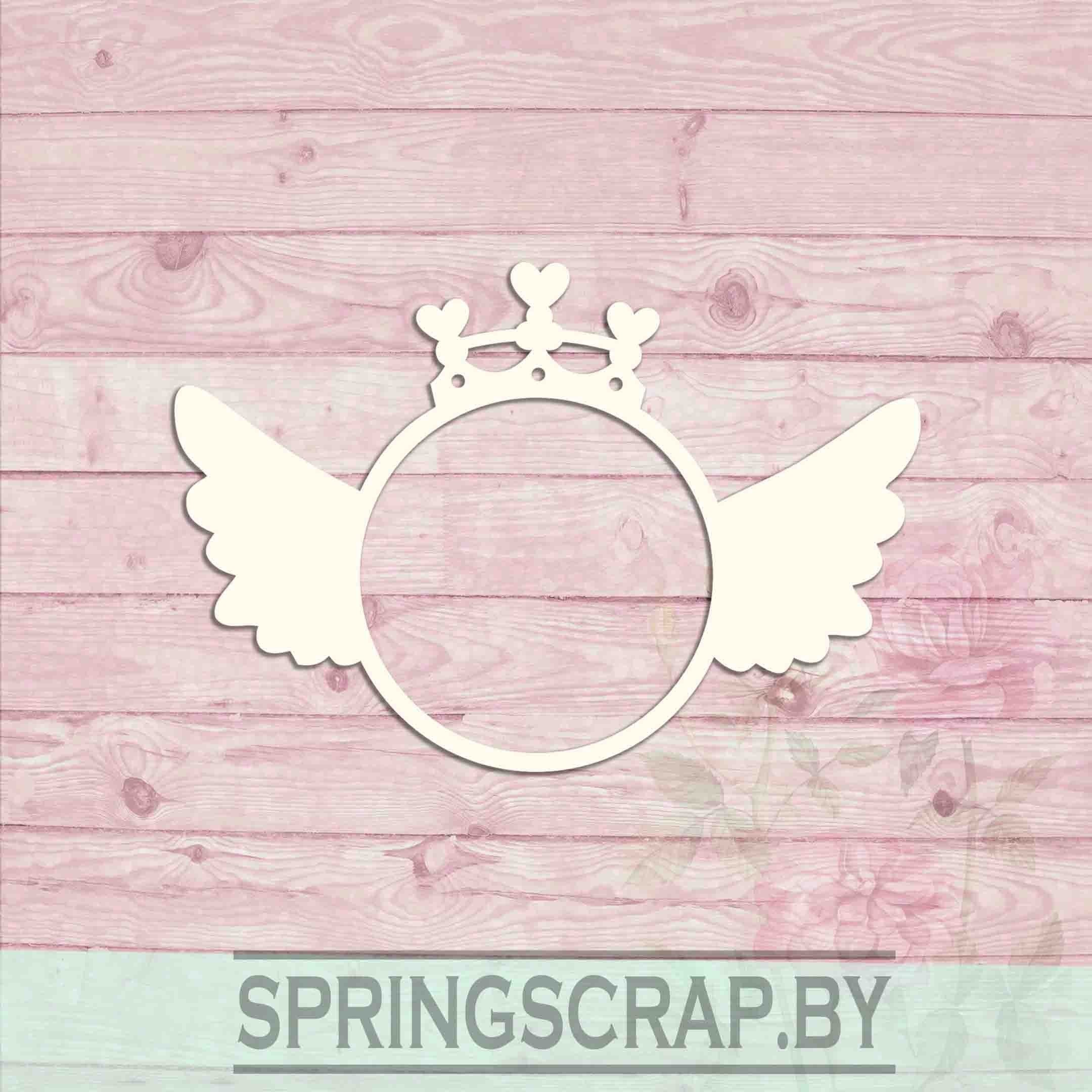 Chipboard Marco Con Alas