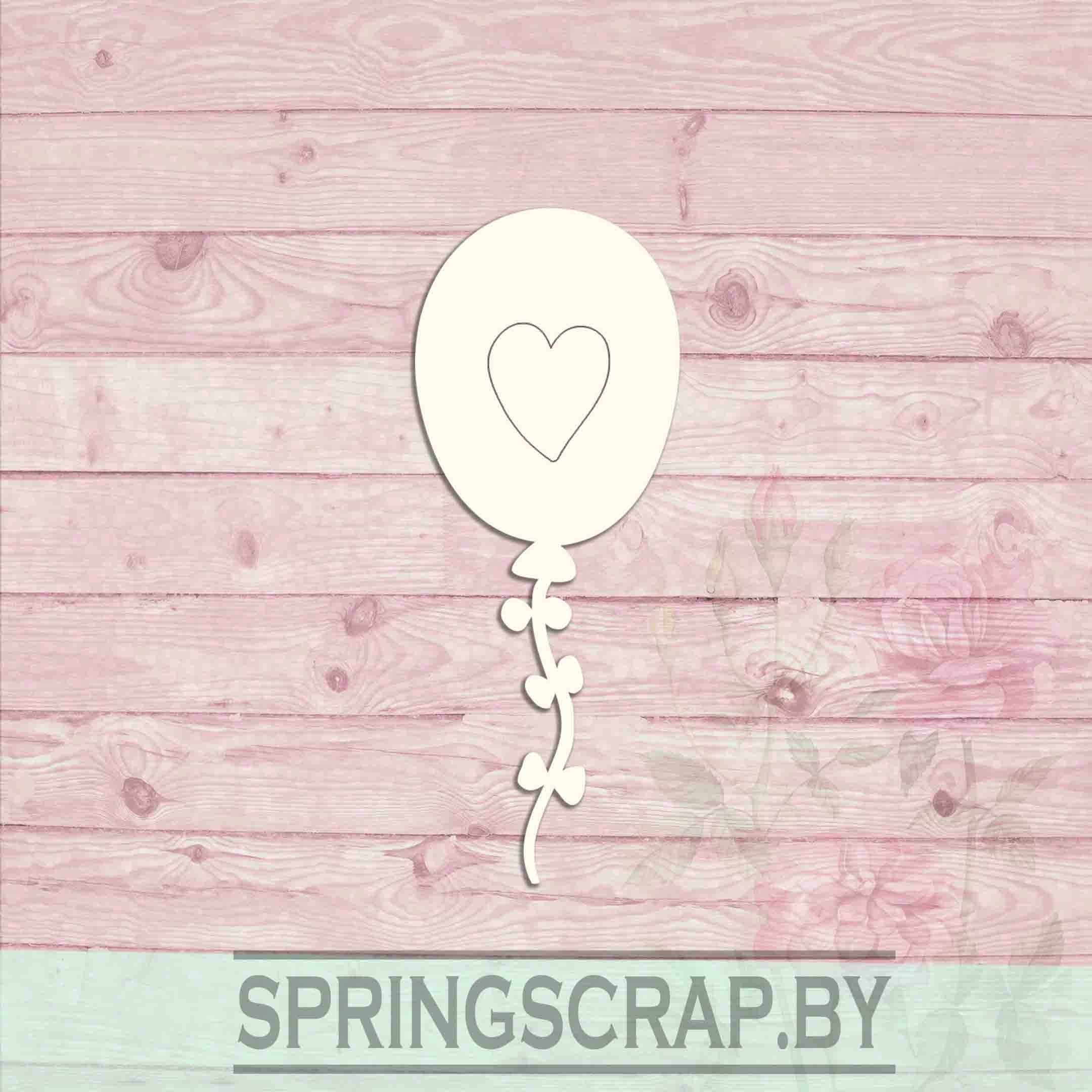 Chipboard Globo Corazón