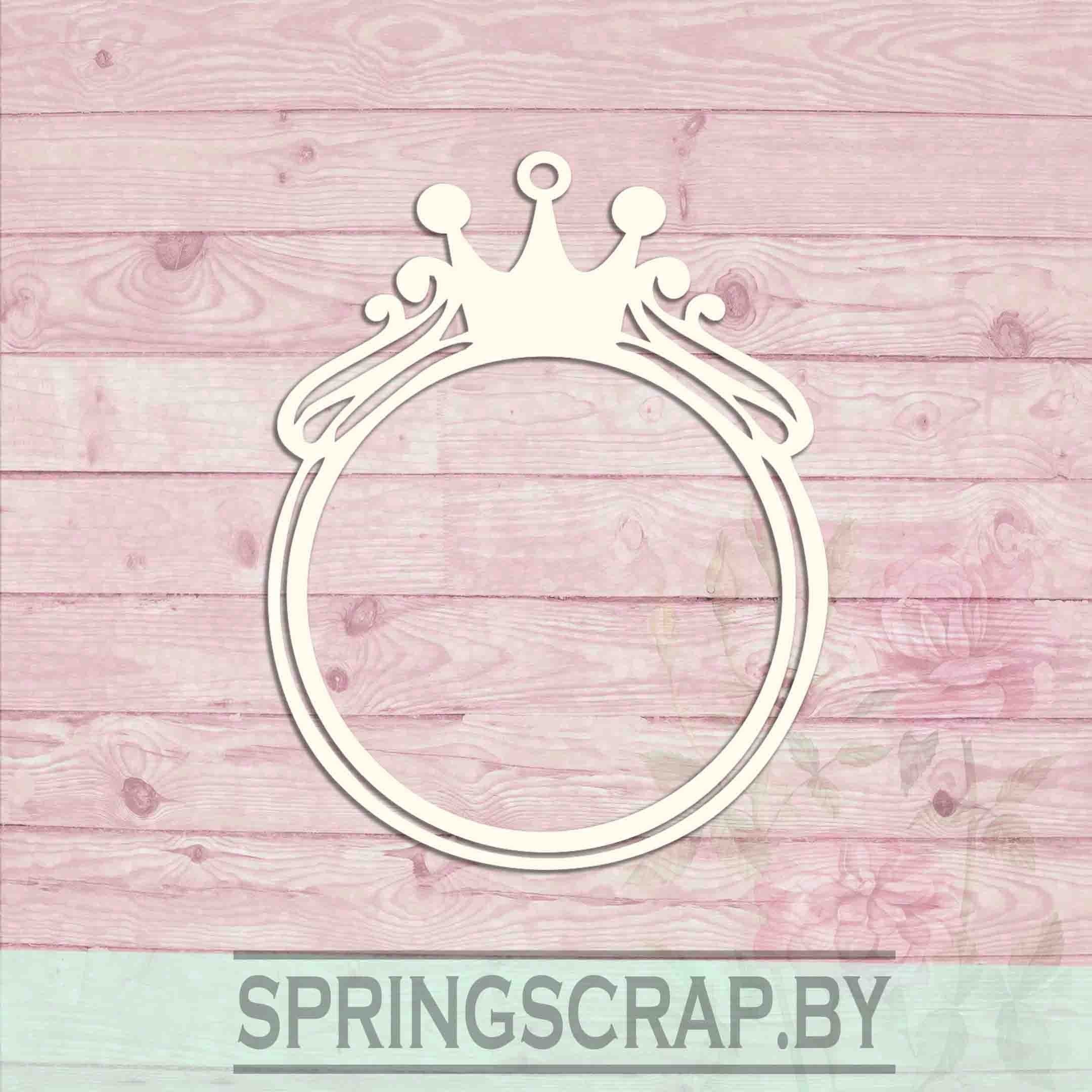 Chipboard Marco Con Corona