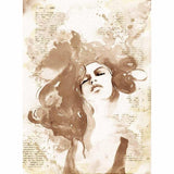 Papel  Arroz Busto Mujer Medusa Din-A3