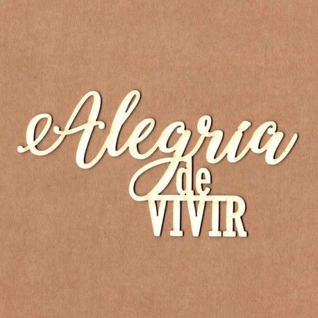Chipboard Alegría De Vivir