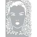 Stencil Cara Mujer 21x30