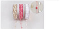 Cordón Con Cadeneta Y Flecos Rosa