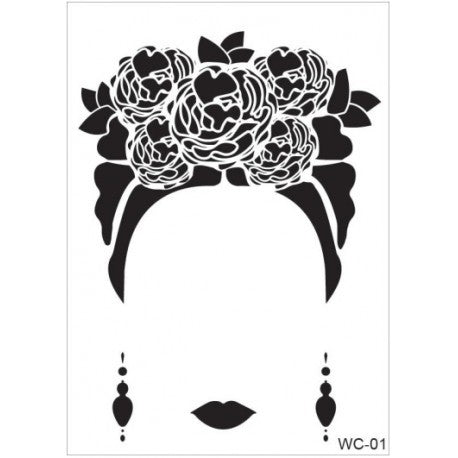Stencil Silueta Mujer 21X30