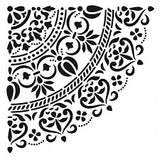 Stencil Super Grande Mandala 45X45