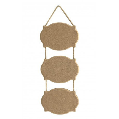 Colgador Madera 3 Carteles Dm