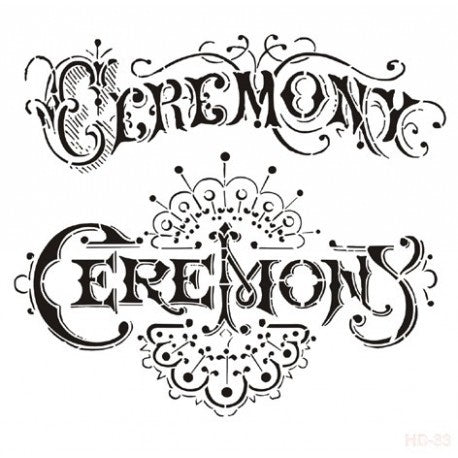 Stencil Grande Ceremony 45X45