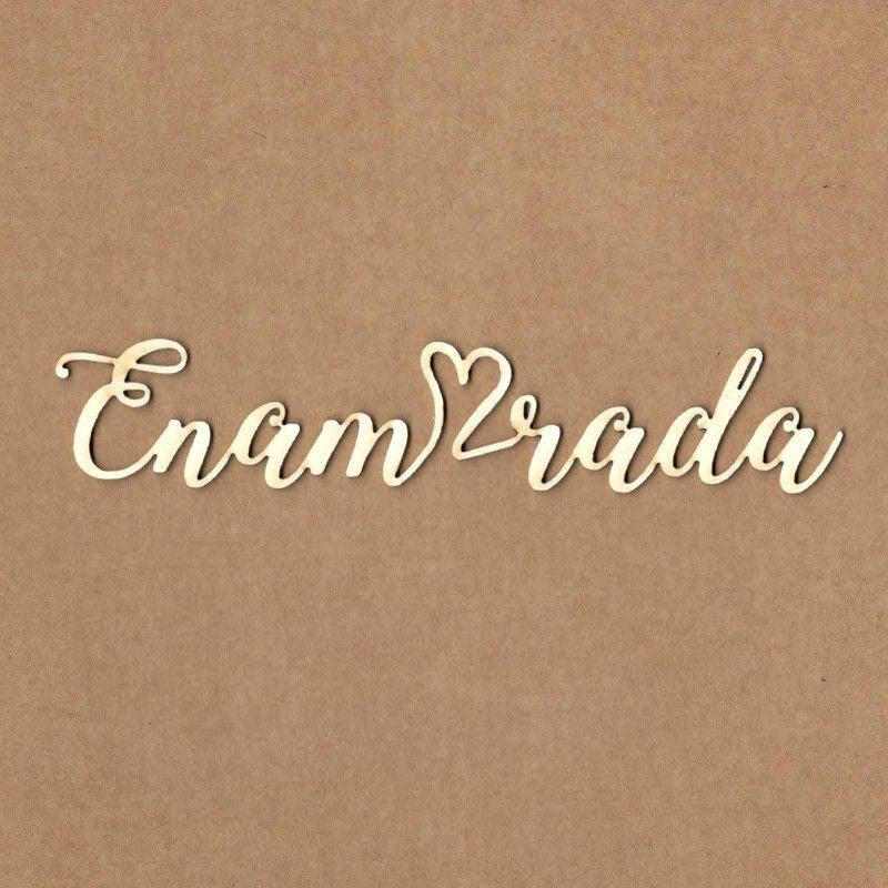 Chipboard Enamorada