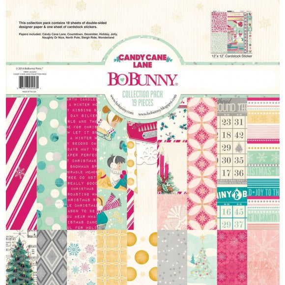 Block 30X30 Candy Cane Lane