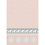 Papel De Arroz Color Rosa Con Elefantes Din-A4