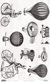 Papel De Arroz Steampunk Globos Din-A3
