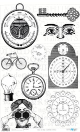 Papel De Arroz Steampunk Vintage Din-A3