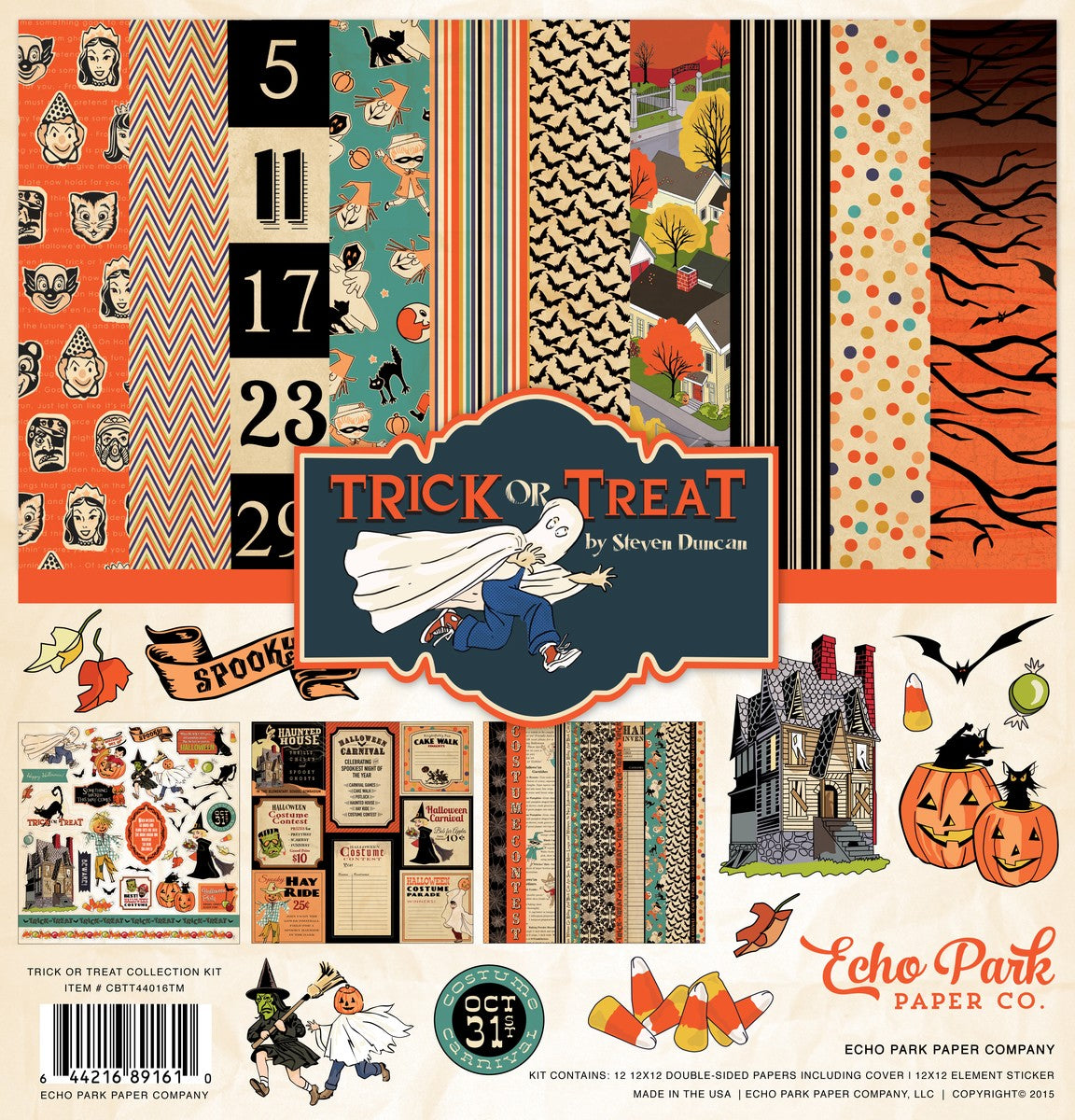 Block 30X30 Trick Or Treat  Truco O Trato Halloween