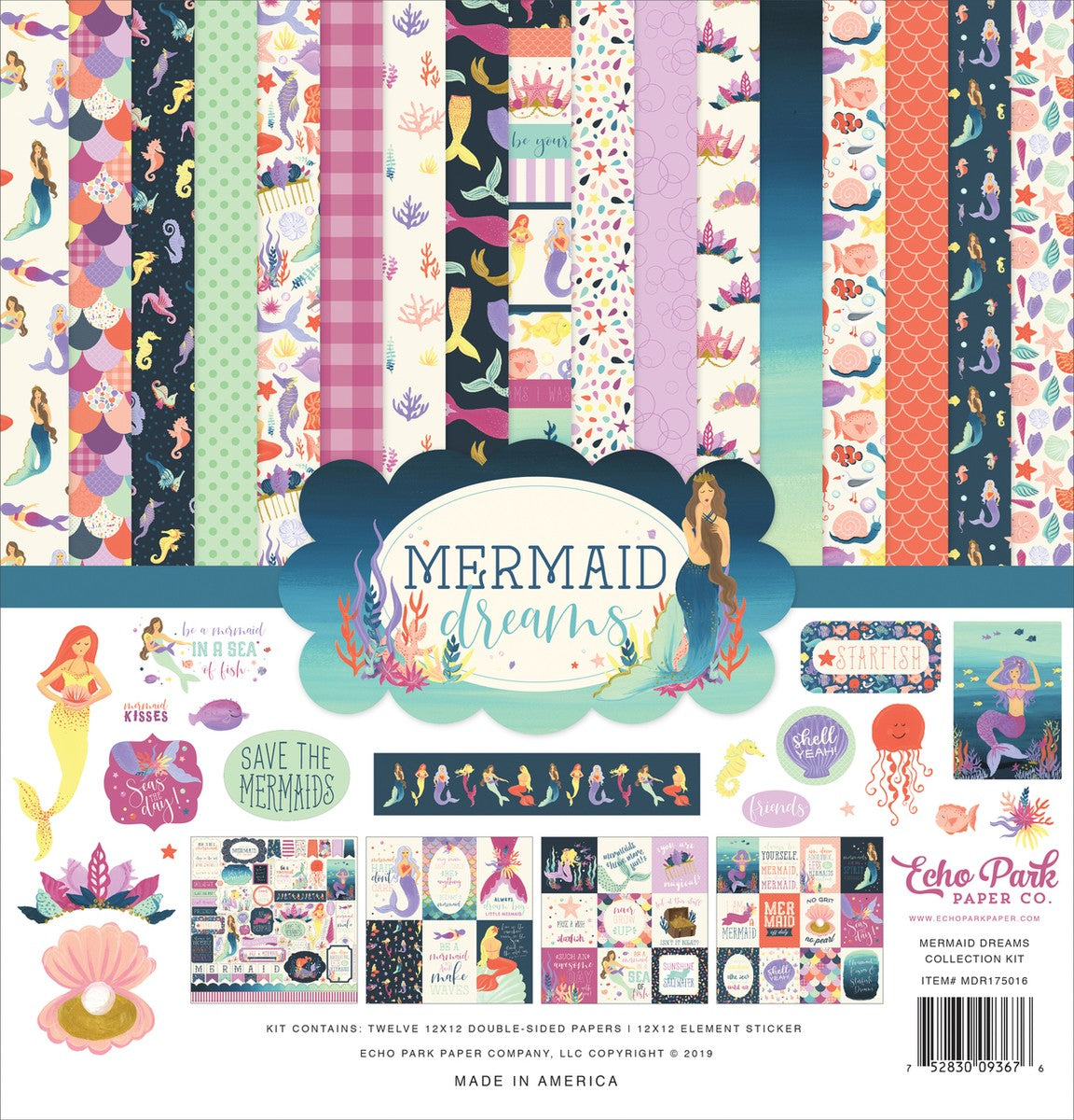 Block 30X30 Mermaid Dreams