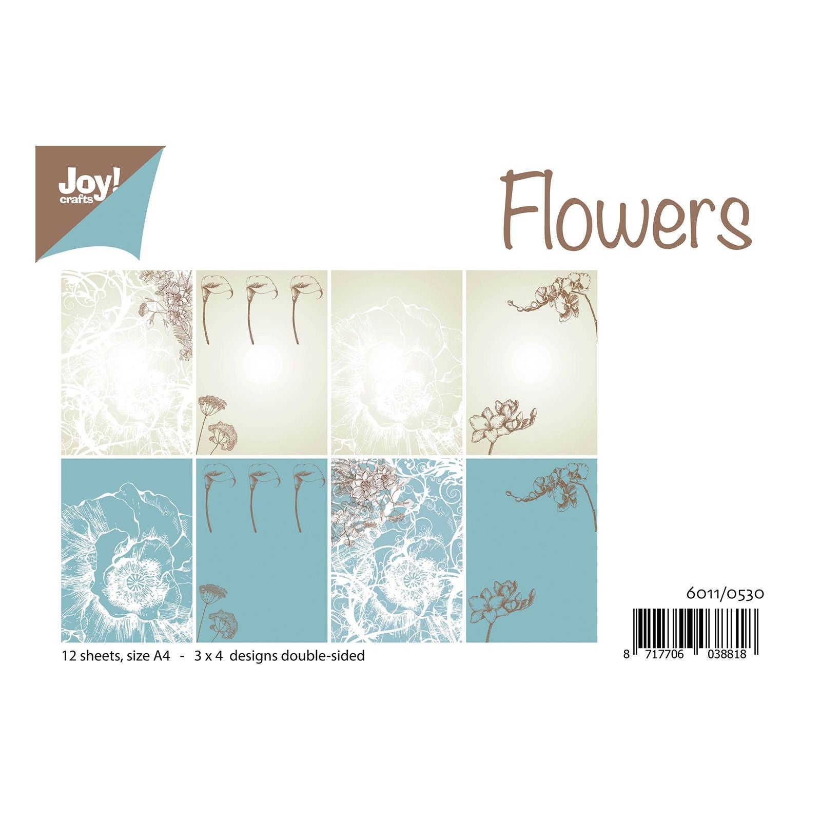 Block Flowers Din-A4