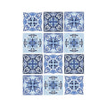 Papel De Arroz Baldosas Azules Din-A3