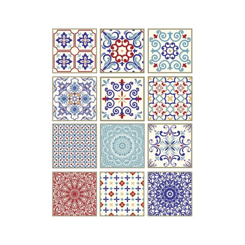 Papel De Arroz Baldosas Variadas Din-A3