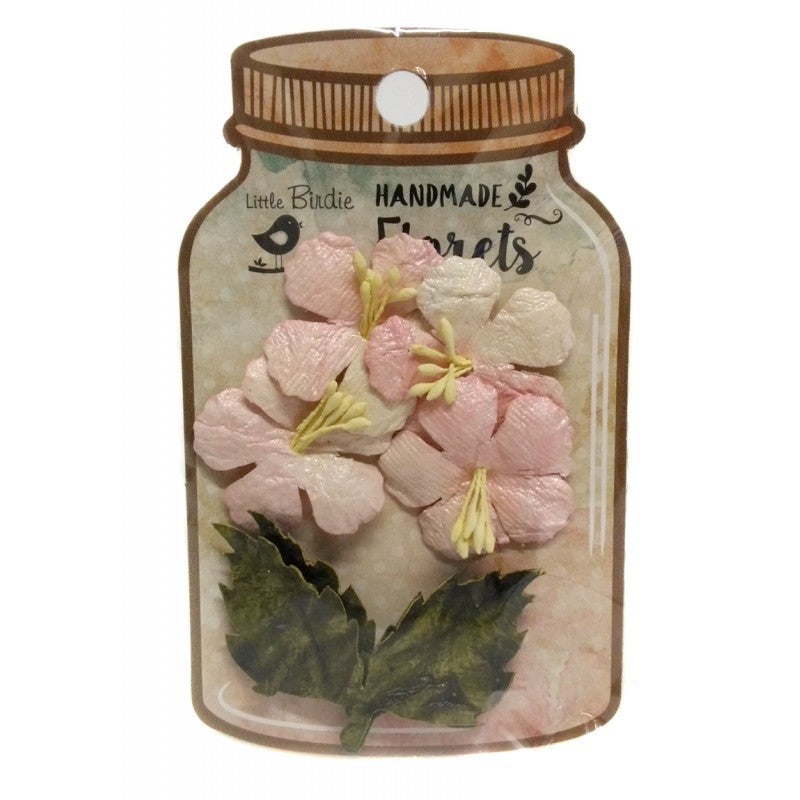 Flores Rosas Con Ramas Y Piscilos