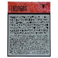 Stencil Sinlogos Escritura 15x15