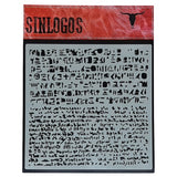 Stencil Sinlogos Escritura 15x15