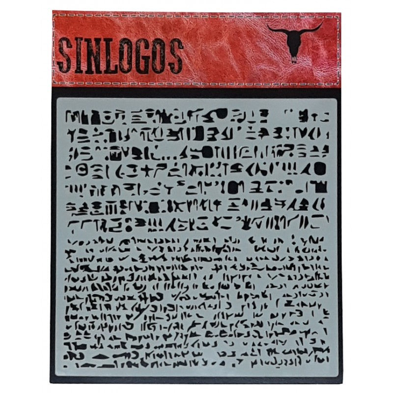 Stencil Sinlogos Escritura 15x15