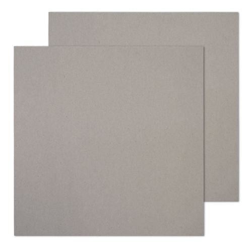 Cartón Contracolado Gris 30,5 X30,5 Lote 10  2.5Mm