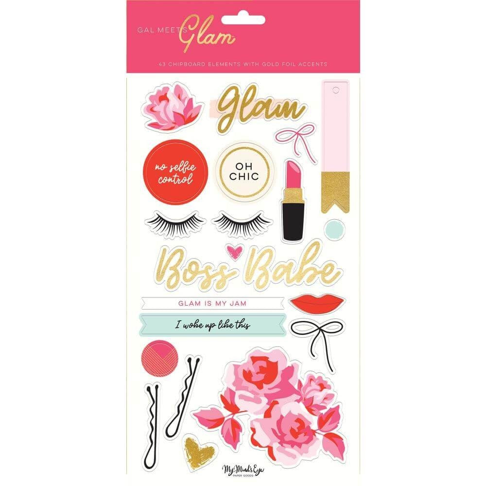 Chipboard Gal Meets Glam