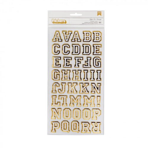 Abecedario Foil Dorado