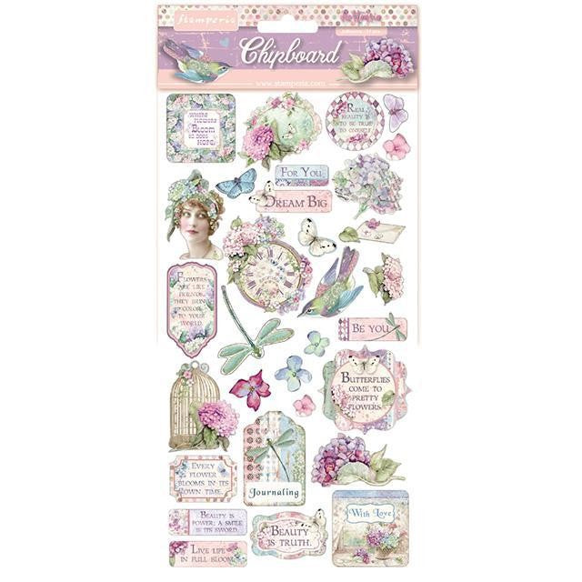 Chipboard Hortensia De Stamperia