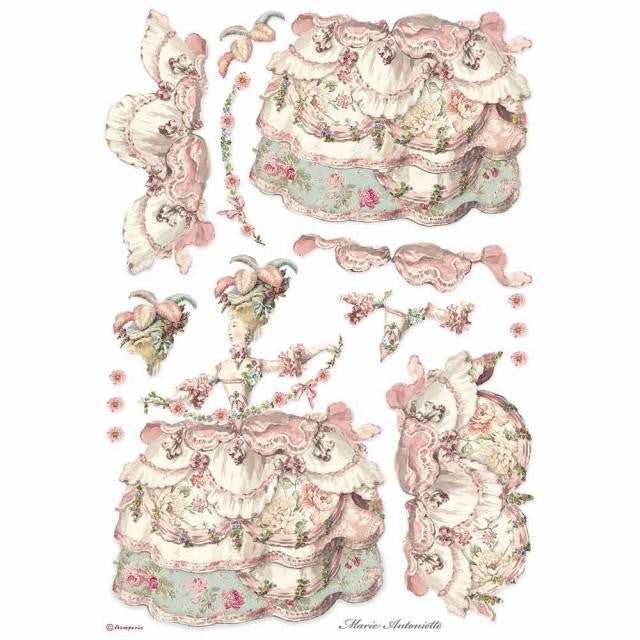 Papel De Arroz Princesa Rojo Din-A3