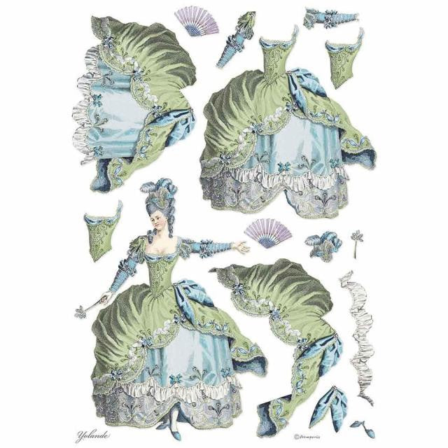 Papel De Arroz Princesa  Verde Din-A3