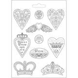 Molde Flexible Corazón Y Alas