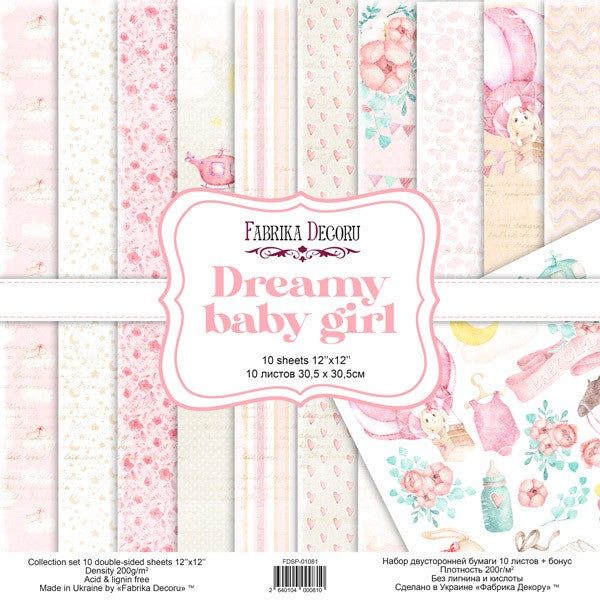 Block 30X30 Dreamy Baby Girl