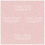 Vellum Rosa Lunares Blancos